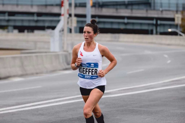Allie Kieffer placed fifth at the 2017 TCS NYC Marathon.