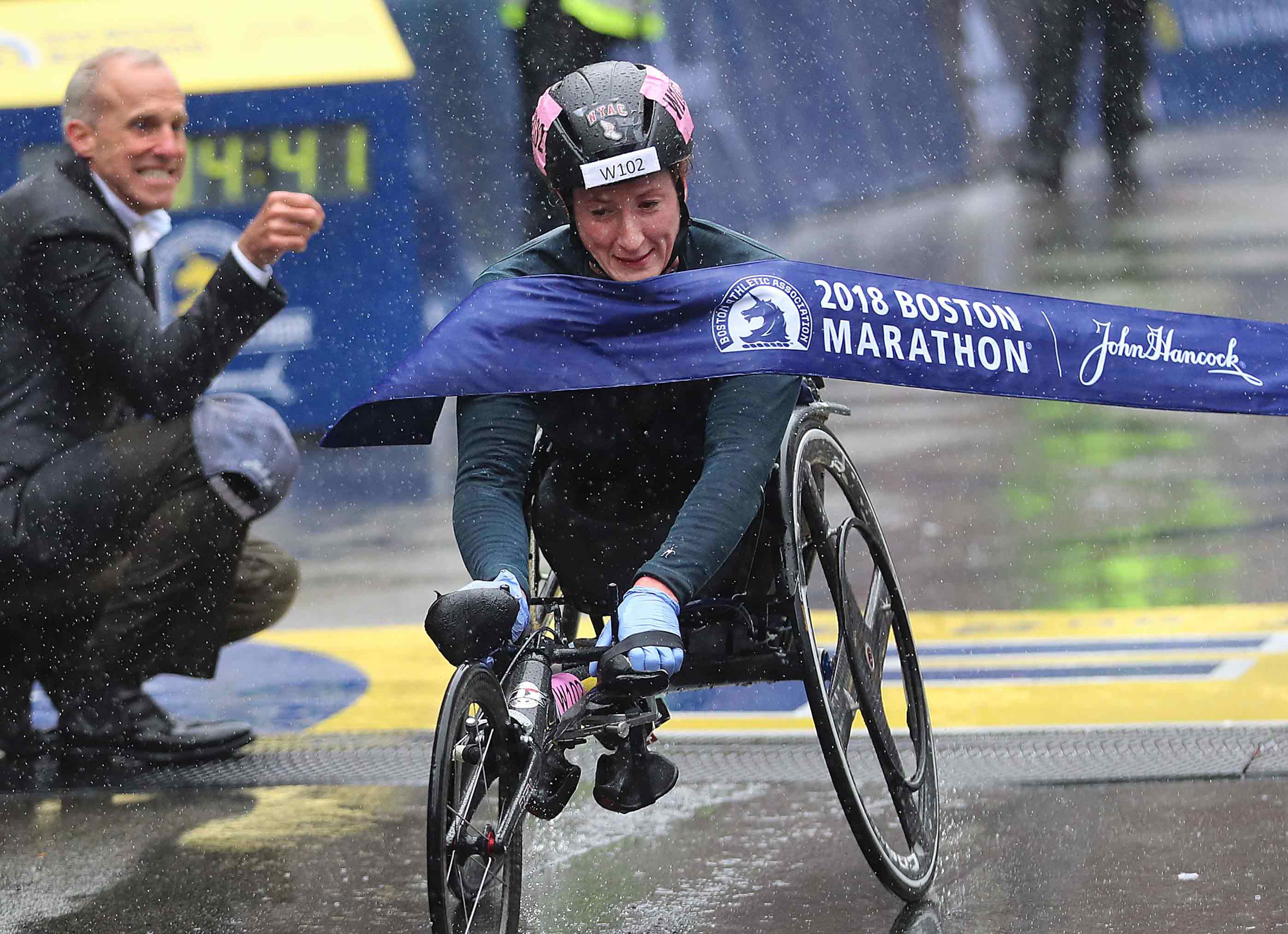 Tatyana McFadden raced the Boston and London Marathons on back-to-back weekends